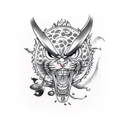 zoro one piece cats  tattoo design idea