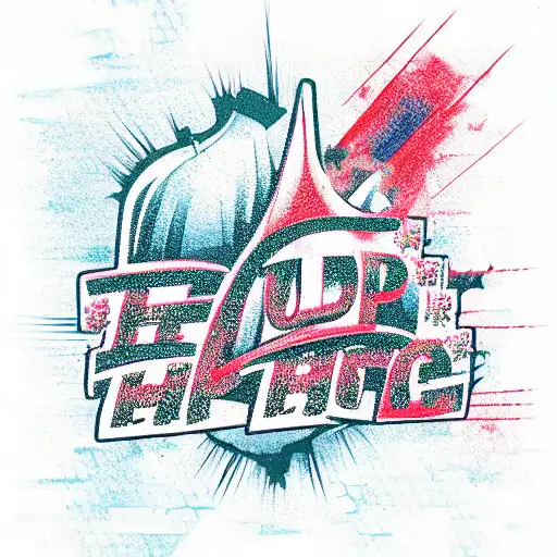 hip hop lightning thug life tattoo design idea