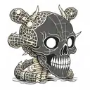 stitch skeleton tattoo design idea