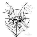 Cristo redentor nordestino tattoo design idea