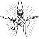 Cristo redentor nordestino tattoo design idea