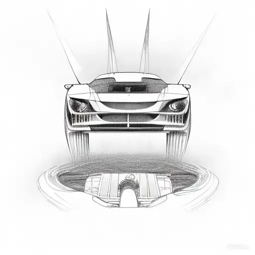 if my engine works perfect on empty i guess i'll drive tattoo design idea