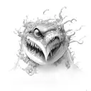 growing sideways tattoo design idea