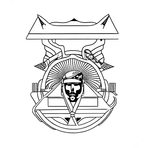 US Navy, NYC, motorcycles tattoo design idea