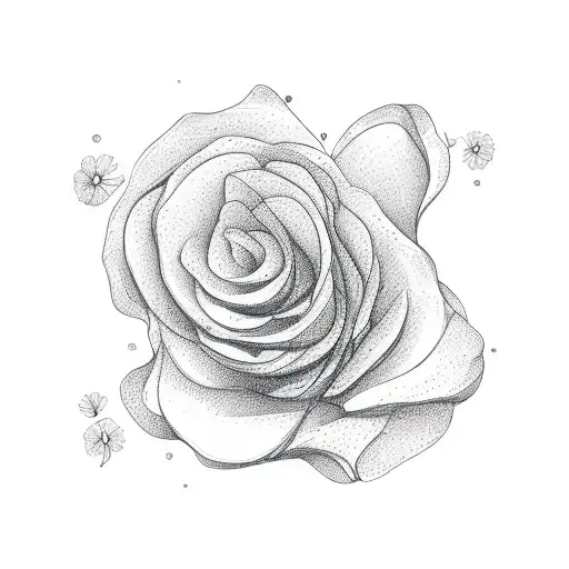 bouquet of flowers with the outline of the coast of North Carolina. Simple, thin lines. Danity and small  tattoo design idea