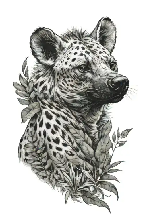 Hyena in the jungle book holding tattoo design idea