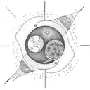 Sun and Moon tattoo design idea