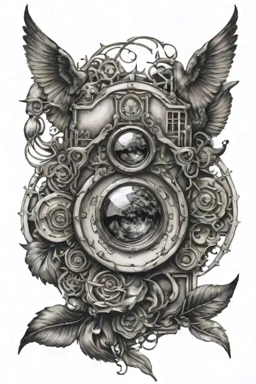 perspective, dignity tattoo design idea