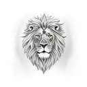shield with lion tattoo design idea