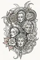bondage tattoo design idea