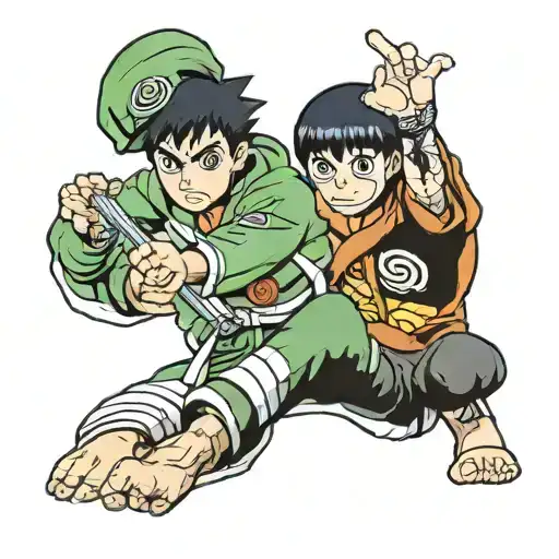 rock Lee Naruto related tatto tattoo design idea