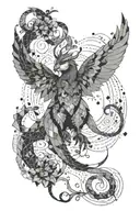 patchwork mythology inspired tattoo tattoo design idea