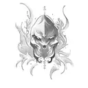 leather bound books tattoo design idea