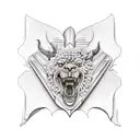 leather bound books tattoo design idea