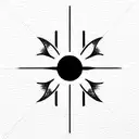 sun moon star geometric long vertical dainty tattoo design idea