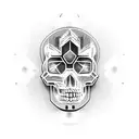 sci fi, carbon pattern, skulls, bycicle parts and call of duty  tattoo design idea
