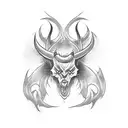 devil horns tattoo design idea
