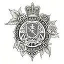 british army tribute  tattoo design idea
