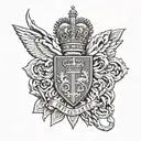 british army tribute  tattoo design idea