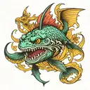 leviathan  tattoo design idea