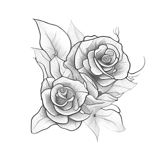 Flores tattoo design idea
