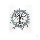 tree of life, infertility tattoo design idea