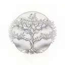 tree of life, infertility tattoo design idea