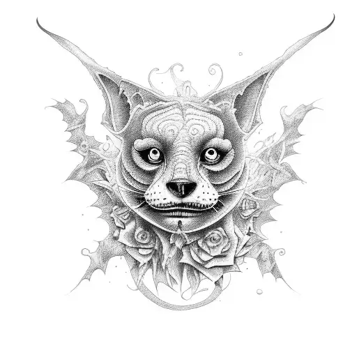 tim burton tattoo design idea