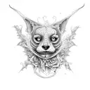 tim burton tattoo design idea