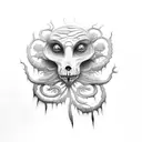 tim burton tattoo design idea