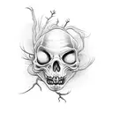 tim burton tattoo design idea