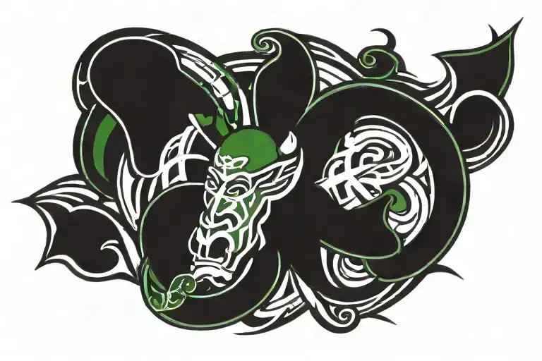 Boston Celtics logo tattoo design idea