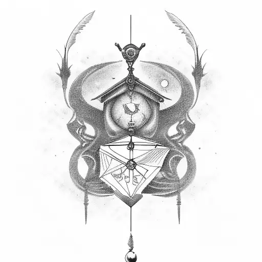virgo horoscope tattoo design idea