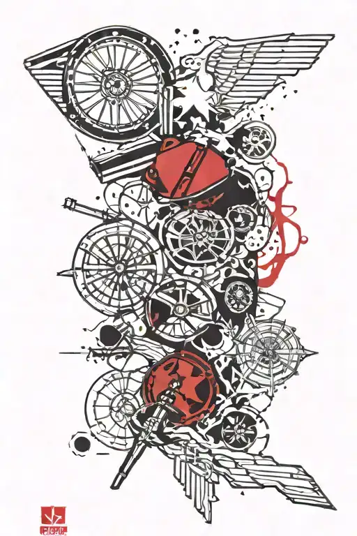 marine corps tattoo design idea