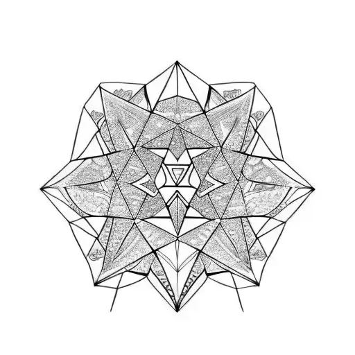 Diamond tattoo design idea