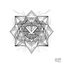 Diamond tattoo design idea