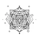 Diamond tattoo design idea