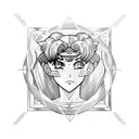 sailor moon tattoo design idea