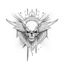 icarus fall tattoo design idea