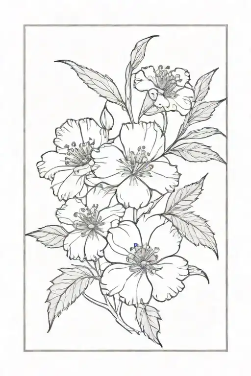 sweet William Morris art tattoo design idea