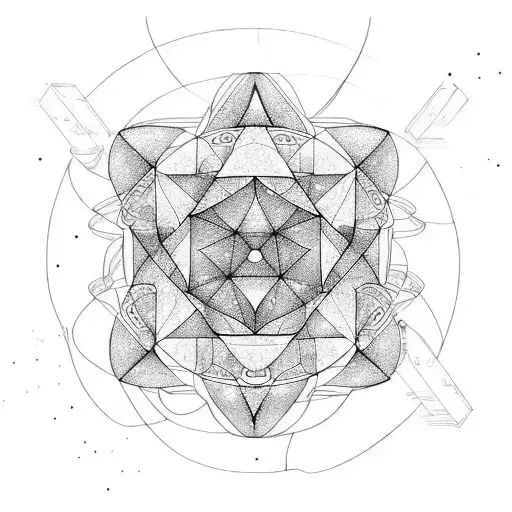 Milky-way in golden ratio  tattoo design idea