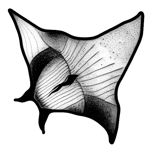 manta ray tattoo design idea