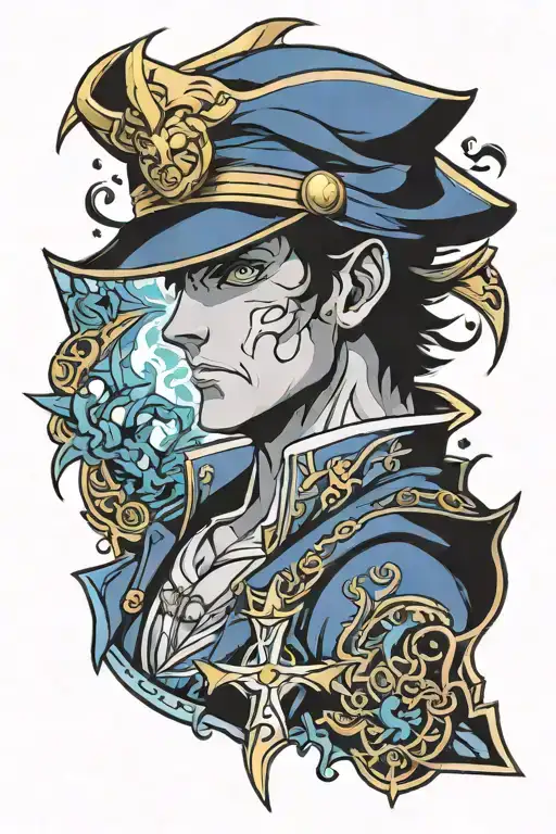 Jotaro Kujo tattoo design idea