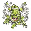 pickle tattoo design idea