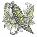pickle tattoo design idea