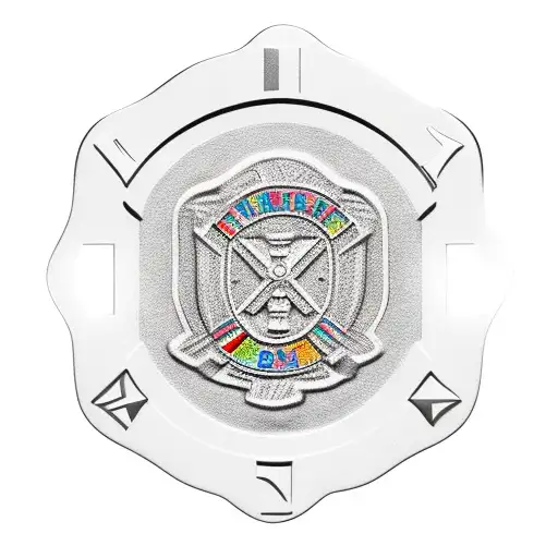 make a St. Benedict HD medal with bright colors tattoo design idea