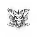 baphomet tattoo design idea