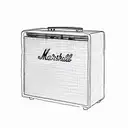 Marshall AMP whit a  Gibson guitar tattoo design idea