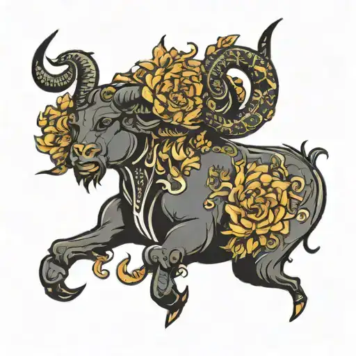 Taurus Virgo Leo Cancer zodiac tattoo design idea