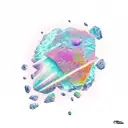 crystals  tattoo design idea